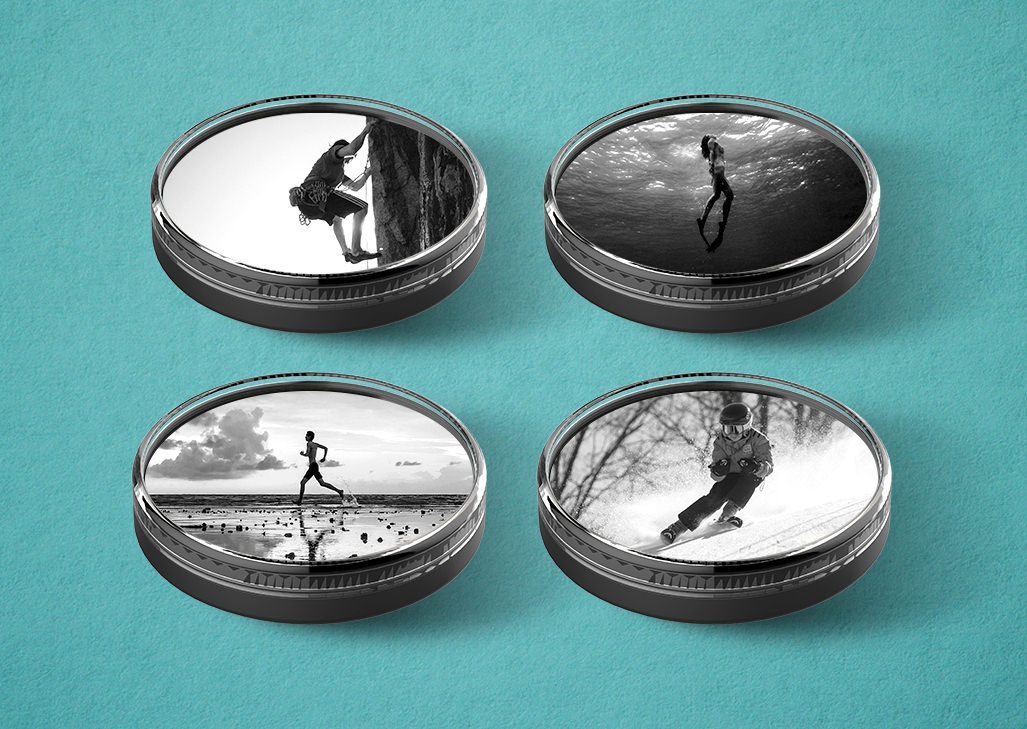 Athlete photos in Kudos Coaster Plus