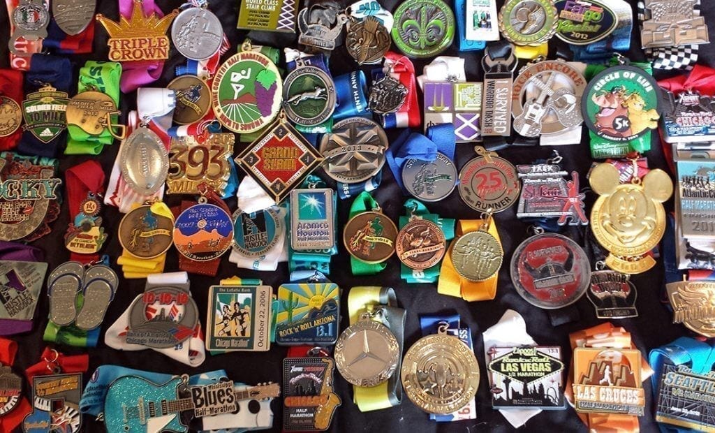 Race Medals to Display