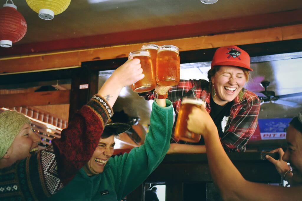 Post Race Drinks after Boston Marathon