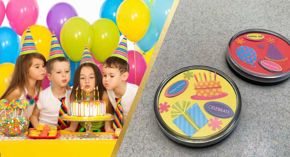 Birthday Party DIY Coaster