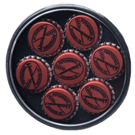 Bottlecap Tabletop custom coaster Display Bottlecap Tabletop custom coaster Display