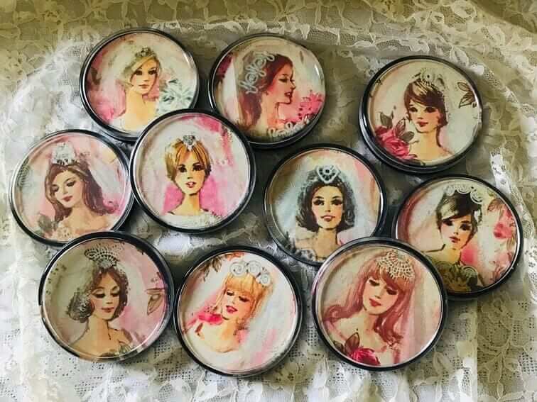 Bridal Themed Custom Coasters
