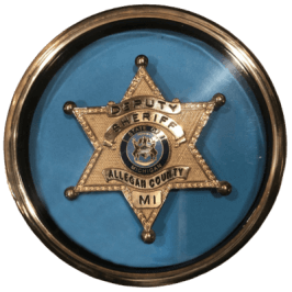 Sheriff Badge in Display Case