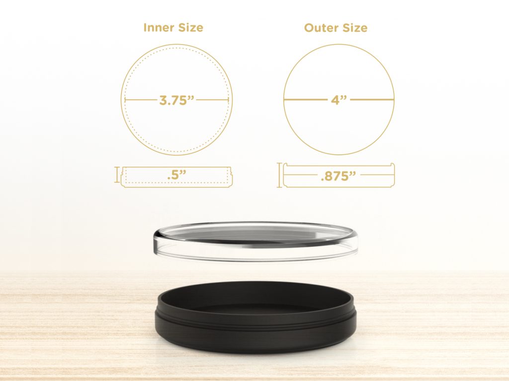 display case sizing